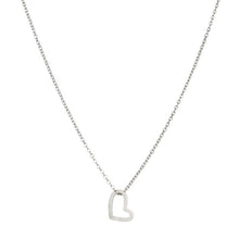 Load image into Gallery viewer, Cupid heart necklace - silver