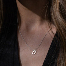 Load image into Gallery viewer, Cupid heart necklace - silver