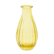 Load image into Gallery viewer, Boho ribbed glass bud vase
