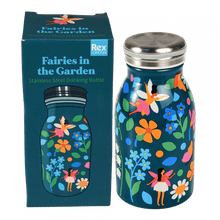 Load image into Gallery viewer, Stainless steel water bottle - fairies in the garden
