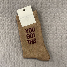 Load image into Gallery viewer, Glitter socks - you got this