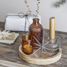 Load image into Gallery viewer, Sanga tray with votive - brown
