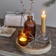 Load image into Gallery viewer, Sanga tray with votive - brown