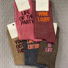Load image into Gallery viewer, Glitter socks - life of the party
