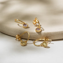 Load image into Gallery viewer, Alexandrite charm earrings