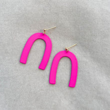 Load image into Gallery viewer, Colourful arc earrings - various colours