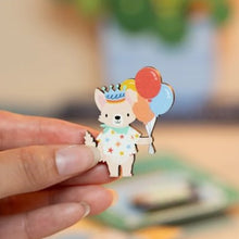 Load image into Gallery viewer, Birthday dog pin