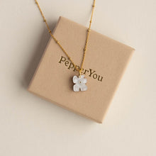 Load image into Gallery viewer, Blob bloom necklace - marble lilac & gold