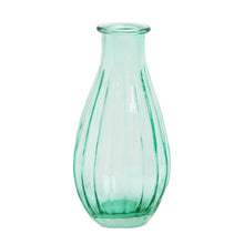Load image into Gallery viewer, Boho ribbed glass bud vase
