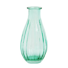 Load image into Gallery viewer, Boho ribbed glass bud vase