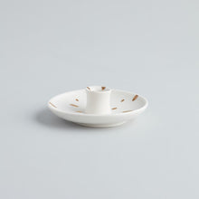 Load image into Gallery viewer, Candle holder - gold brushmarks
