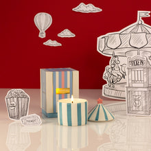 Load image into Gallery viewer, Carnival candle - charcoal & matcha