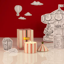 Load image into Gallery viewer, Carnival candle - charcoal & matcha