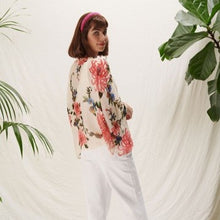 Load image into Gallery viewer, Chrysanthemum kimono - ecru