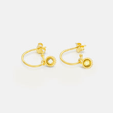 Load image into Gallery viewer, Citrine charm earrings