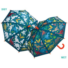Load image into Gallery viewer, Colour changing umbrella - dino