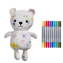 Load image into Gallery viewer, Colour in & doodle Artie Bear