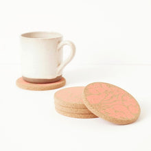 Load image into Gallery viewer, Cork coater - flora - pink