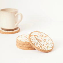 Load image into Gallery viewer, Cork coater - flora - white