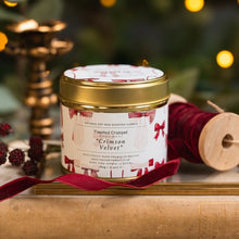 Load image into Gallery viewer, Crimson velvet tin candle