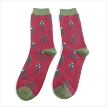 Load image into Gallery viewer, Cyclists socks - burgundy