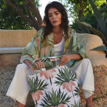 Load image into Gallery viewer, Deco bud canvas bag - ivory