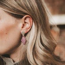 Load image into Gallery viewer, Leather Alba earrings - various colours