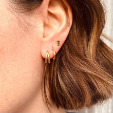 Load image into Gallery viewer, Duo hoop earrings - silver