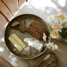 Load image into Gallery viewer, Enamel round platter - taupe