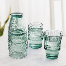 Load image into Gallery viewer, Fish stacking glasses - green