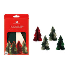 Load image into Gallery viewer, Xmas tree paper decs - 3 pack