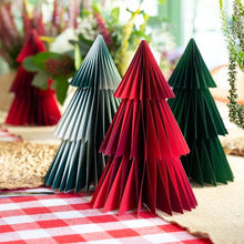 Load image into Gallery viewer, Xmas tree paper decs - 3 pack