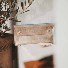 Load image into Gallery viewer, Leather double stud glasses case - various colours