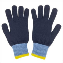 Load image into Gallery viewer, Lambswool gloves - navy