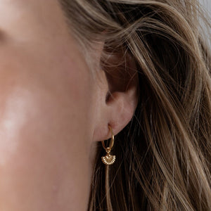Gold angel earrings