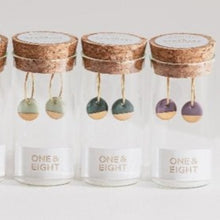 Load image into Gallery viewer, Gold dipped earrings - claret