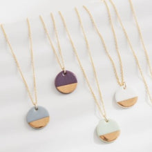 Load image into Gallery viewer, Gold dipped necklace - claret