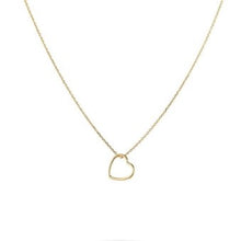 Load image into Gallery viewer, Gold open heart necklace
