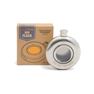 Round hip flask - one for the road