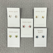 Load image into Gallery viewer, Ceramic stars stud earrings