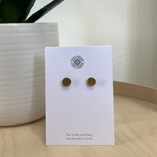 Load image into Gallery viewer, Asha circle stud earrings - medium
