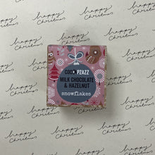 Load image into Gallery viewer, Milk chocolate & hazelnut snowflakes