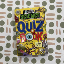 Load image into Gallery viewer, Horrible science quiz book