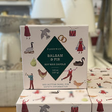 Load image into Gallery viewer, Christmas ribbed glass candle - winter berry