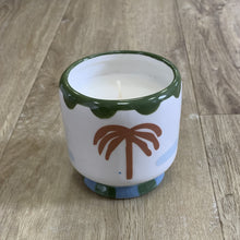 Load image into Gallery viewer, Palm tree ceramic candle