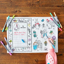 Load image into Gallery viewer, Jemima Puddle-Duck placemat to go - colour in & learn