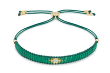 Load image into Gallery viewer, Jump emerald green friendship beaded bracelet