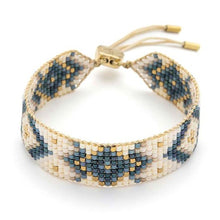 Load image into Gallery viewer, Junie navy gold friendship bracelet