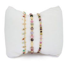Load image into Gallery viewer, Kea 3 layer gemstone bracelet stack