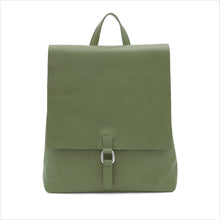 Load image into Gallery viewer, Leather square buckle backpack